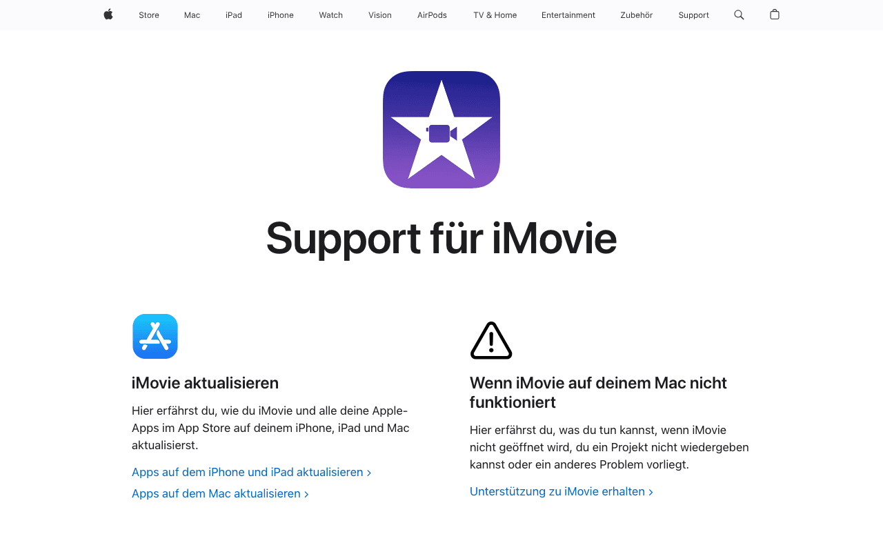 iMovie – Screenshot 1