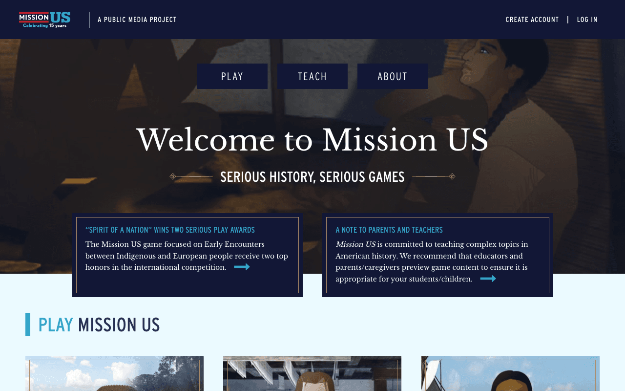 Mission US – Screenshot 1