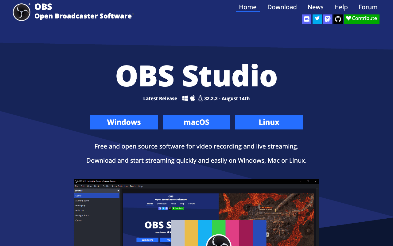 OBS Studio – Screenshot 1