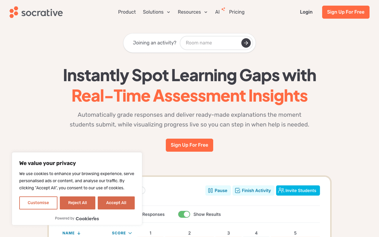 Socrative – Screenshot 1