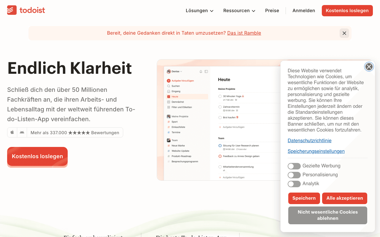 Todoist – Screenshot 1